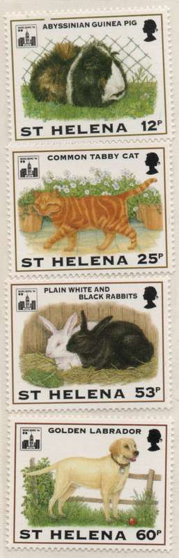 St Helena 1994 Pets set of 4 unmounted mint. SG 659-662. Cat £6,85 (2013)