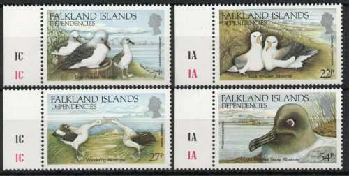 Falkland Island Dependencies 1985 Albatrosses set of 4 umm. SG 125-128. Cat £5,25 (2013)