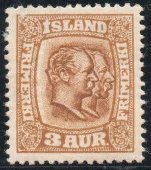 Iceland 1907 Definitive 3a mounted mint. SG 82. Cat £3,50 (2013)