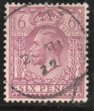 Great Britain 1912-24 KGV Definitive 6d all 3 shades very fine used. SG 384-386. Cat £22 (2022)
