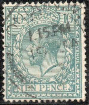 Great Britain 1912-24 KGV Defin 9d turquoise-blue and deep turq-blue vfu SG 394-394a. Cat £50 (2022)