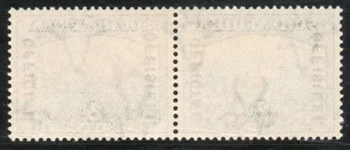 South Africa 1935-50 official 2d blue and violet lmm pair. SG O23/SACC 28. Cat £150/R3000.