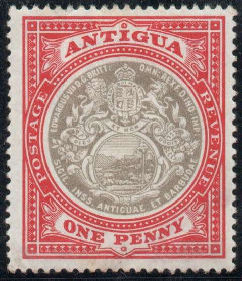 Antigua 1903 Definitive 1d grey-black and rose-red mounted mint. SG 32. Cat £15 (2022)