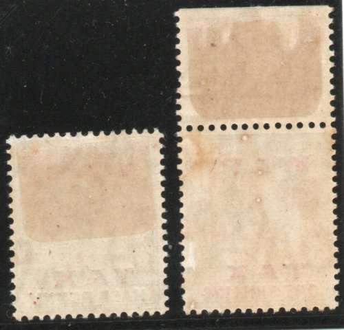 Bahamas 1919 War Tax ½d and 1/- mounted mint. SG 102 and 104. Cat £29,25 (2022)