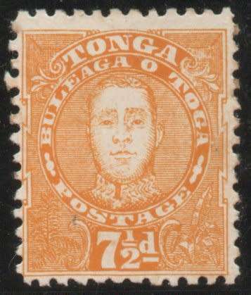 Tonga 1895 7½d orange-yellow mounted mint. SG 35. Cat £45 (2022)