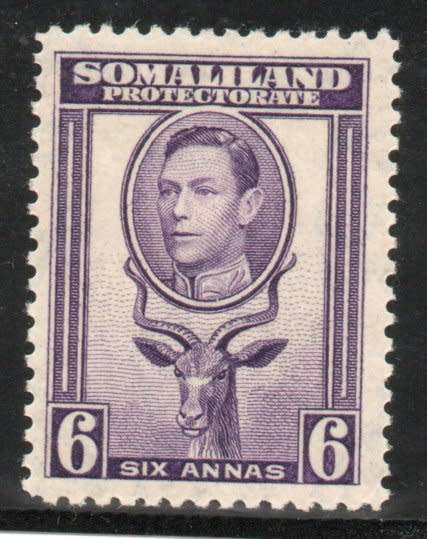 Somaliland Protectorate 1938 Definitive 6a violet lmm. SG 98. Cat £16 (2022)