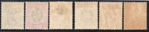 Somaliland Protectorate 1904-11 KEVII (2a, 3a, 4a) and 1912-21 KGV (2a, 3a, 6a) clean mounted mint.