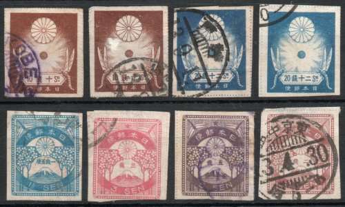 Japan 1923 Definitive part set of 6 very fine used. (2 each of 10s and 20s) Cat £17,90 (2012)
