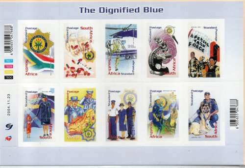 South Africa 2004 Police Force sheetlet of 10 unmounted mint. SACC 1691. Cat R270 (2023-25)