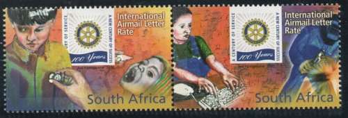 South Africa 2005 Rotary Centenary set of 2 unmounted mint. SACC 1698-9. Cat R150 (2023-25)