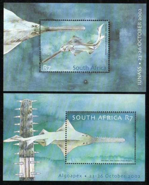 South Africa 2002 Algoapex & Junass 2 mini sheets umm. SACC 1512-1513. CAT R260. (2023-25)
