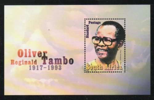 South Africa 2003 Oliver Tambo Miniature Sheet unmounted mint. SACC 1550. Cat R200 (2023-25)
