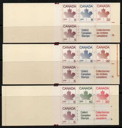 Canada 1982 Provincial Legislature Cover Booklets x 3. SG SB89, SB91. Cat £8 (2012)