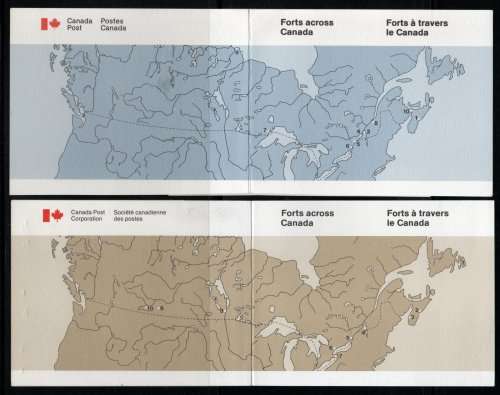 Canada 1983 and 1985 Forts across Canada Booklets x 2. SG 1090-1099, 1163-1172. Cat £10,50 (2012)