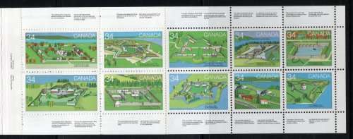 Canada 1983 and 1985 Forts across Canada Booklets x 2. SG 1090-1099, 1163-1172. Cat £10,50 (2012)