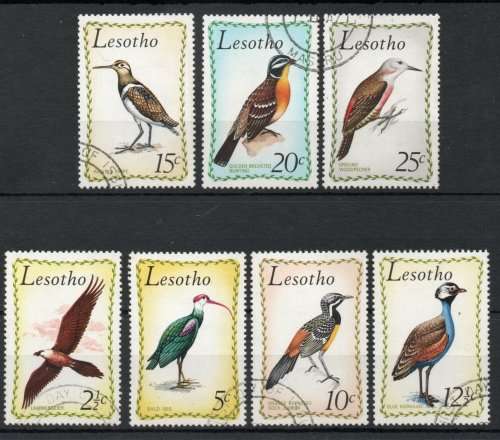 Lesotho 1971 Birds set of 7 very fine used. SG 204-210. Cat £19 (2018)