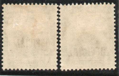 Trinidad and Tobago 1914-17 Official stamps ½d green x 2 mounted mint SG O13, O15. Cat £13,50 (2022)