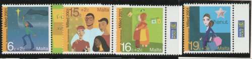 Malta 2001 `Christmas` set of 4 unmounted mint. SG 1239-1242. Cat £5,55 (2013)