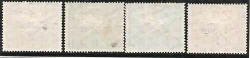Germany West 1955 `Lufthansa` set of 4 mounted mint. SG 1131-34. Cat £39,65 (2013)