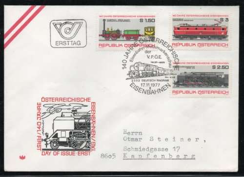 Austria 1971-79 First Day Covers x 5 and 1 First Flight Airmail cover. Cat £11 (2013)