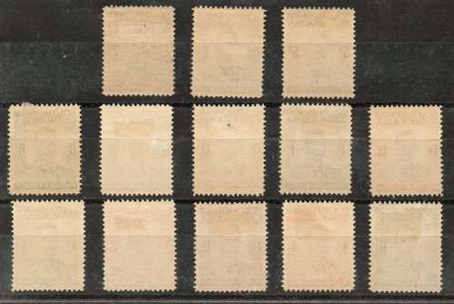 Southern Rhodesia 1937 Definitive set of 13 lightly mounted mint. SACC 42-54. Cat R1795 (2019-20)