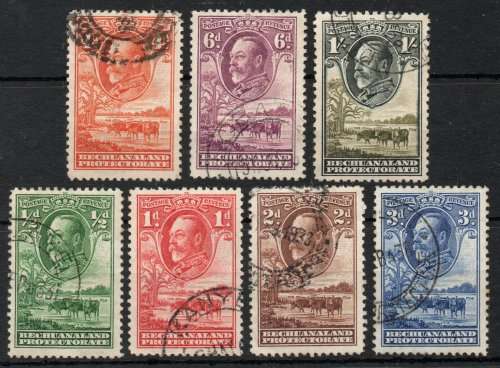 Bechuanaland 1932 Defin short set of 7 (½d - 1/-) very fine used. SACC 94-100. Cat R854 (2023-25)