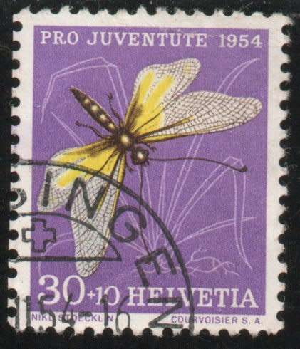 Switzerland 1954 Pro Juventute 30c + 10c very fine used. SG J155. Cat £10,50 (2013)