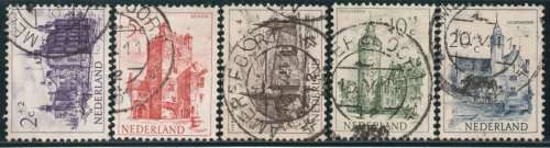 Netherlands 1951 Cultural & Social Relief Fund (Castles) set of 5 vfu. SG 732-736. Cat £27,55 (2013)