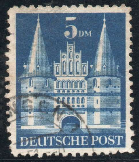 Germany 1948 Definitive (British and American Zones) 5Dm fine used. SG A135. Cat £30 (2013)