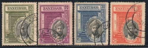 Zanzibar 1936 Silver Jubilee of Sultan Harub set of 4 very fine used. SG 323-326. Cat £11. (2022)