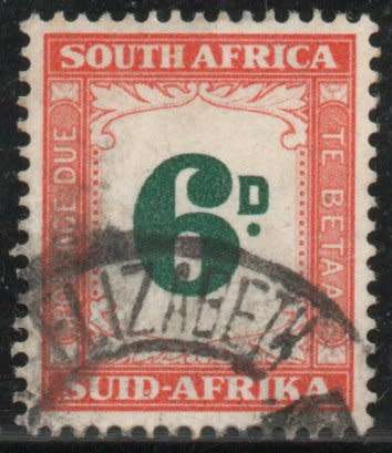 South Africa 1950-58 6d Postage Due very fine used. SACC 42. Cat R140 (SACC 2023-25)