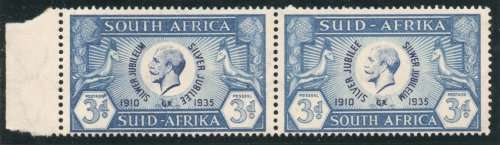 South Africa 1935 KGV Silver Jubilee 3d blue unmounted mint. SACC 66. Cat R770 (2023-25)