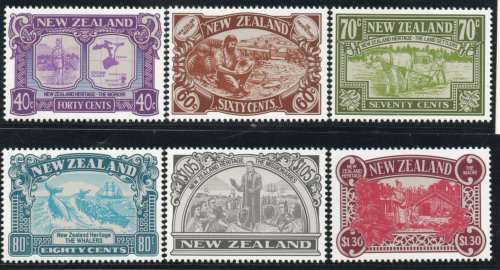 NEW ZEALAND 1989 `HERITAGE 2ND ISSUE - THE PEOPLE` SET OF 6 UMM. SG 1505-10. CAT 6,40. (2013)