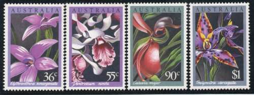 Australia 1986 Native Orchids set of 4 unmounted mint. SG 1032-1035. CAT £6,75 (2013)