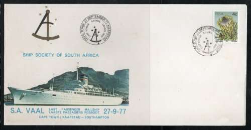 South Africa 1995-77 Last Voyages Mail Ships Commemorative covers x 5.
