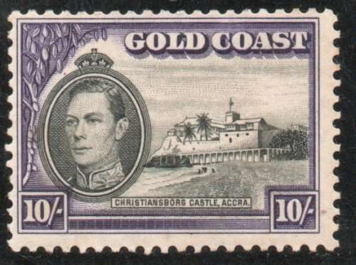 Gold Coast 1938 Definitive 10/ mounted mint. SG 132. Cat £16 (2022)