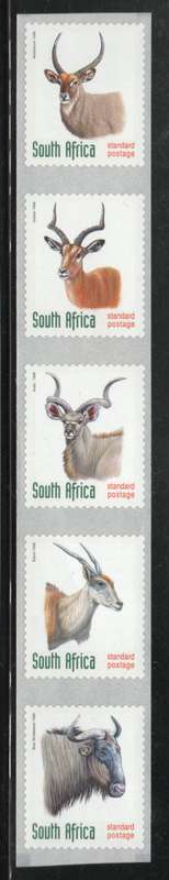 South Africa 1998 Self Adhesive stamps set/strip of 5 umm. SACC 1120-1124. Cat R170 (2023-25)