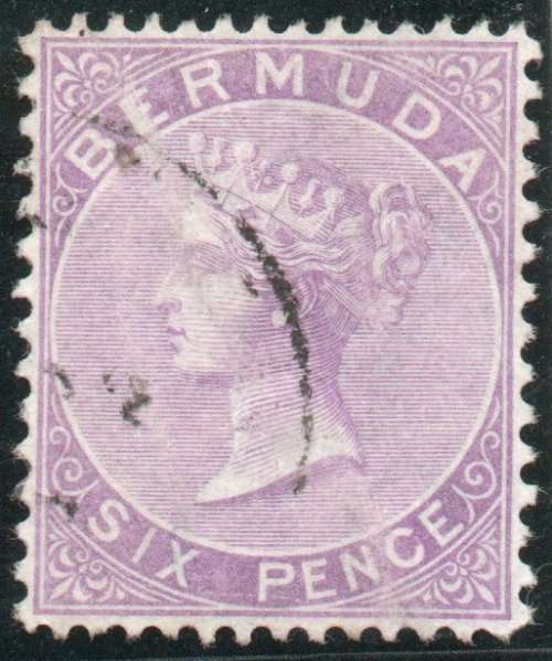 Bermuda 1865-1903 Definitive 6d bright mauve perf 14 x 12½ very fine used. SG 10a. Cat £22 (2023-25)