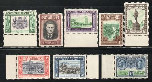 Southern Rhodesia 1940 BSA Company Golden Jubilee set of 8 umm. SACC 55-62. Cat R261 (2023-25)