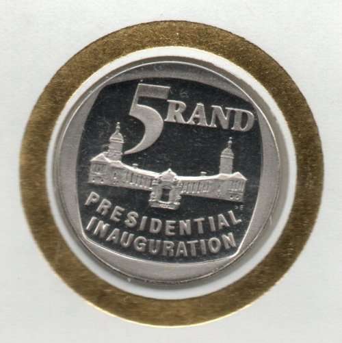 South Africa 1994 President Mandela Inauguration First Day Cover 6.3c with `No Steps` variety.