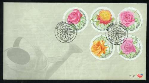 South Africa 2009 `All You Need is Love` set of 5 on FDC 7.145. Cat R70 (2023-25)