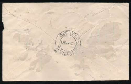 Southern Rhodesia 1937 KGVI Coronation set of 4 on plain FDC. SACC 38-41. Cat R650 Illustrated FDC.