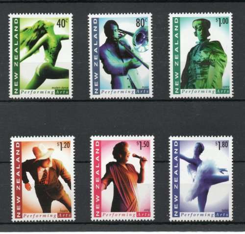 New Zealand 1998 Performing Arts set of 6 unmounted mint. SG 2124-2129. Cat £6,35 (2013)