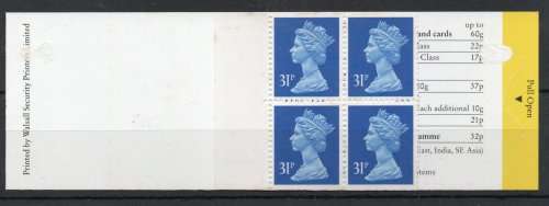 GREAT BRITAIN 1990 1,24 POUND BOOKLET UMM. SG GH1. CAT 4 GBP. (2018)