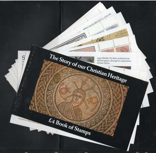 Great Britain 1984 Christian Heritage £4 exploded booklet. SG DX5. Cat £13 (2018)