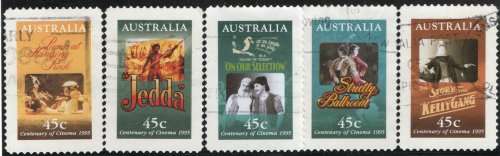 Australia 1995 Cinema Centenary set of 5 very fine used. SG 1535-1539. Cat £6,50 (2018)