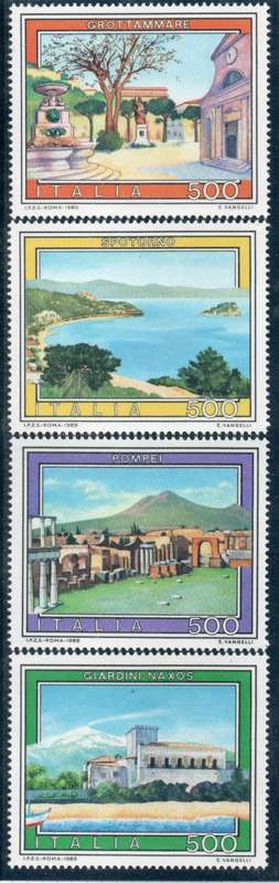 Italy 1989 Tourist Publicity (16th series) set of 4 unmounted mint. SG 2031-2034. Cat £6 (2013)
