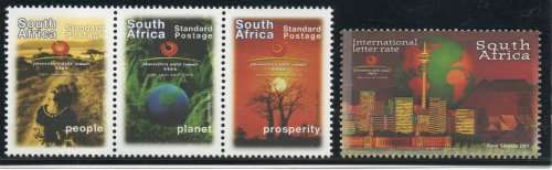South Africa 2002 World Summit for Sustainable Development set 4 umm SACC 1478-81 Cat R145 (2023-25)