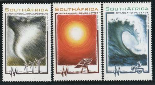 South Africa 2005 Shaping Future Energy set of 3 unmounted mint. SACC 1738-1740. Cat R115 (2023-25)