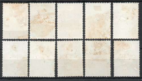 Macau 1953 Indigenous Flowers set of 10 mounted mint. SG 458-467. Cat £97,50 (2013)